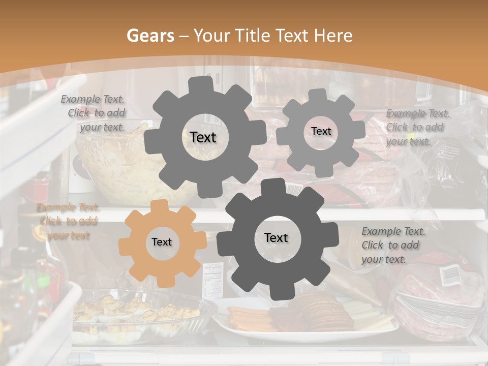 Party Products Refrigerator PowerPoint Template