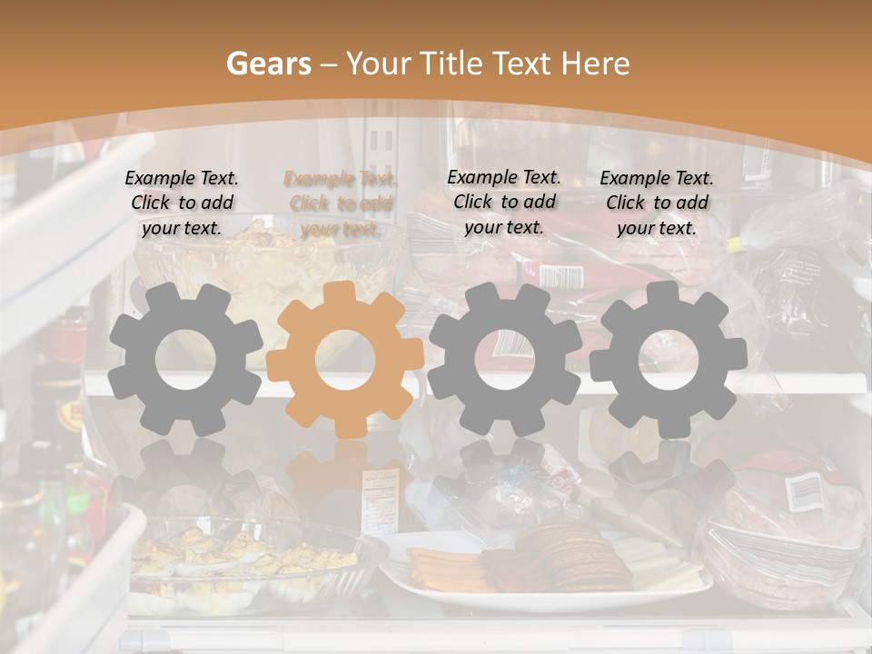 Party Products Refrigerator PowerPoint Template