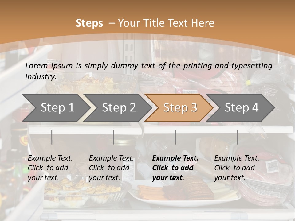 Party Products Refrigerator PowerPoint Template