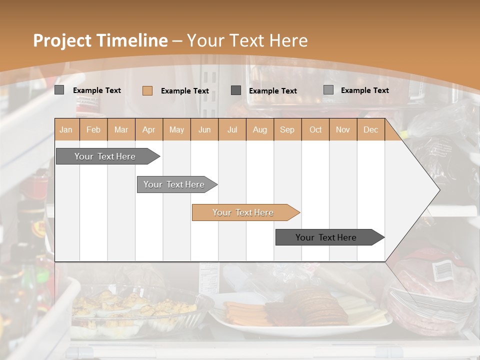 Party Products Refrigerator PowerPoint Template