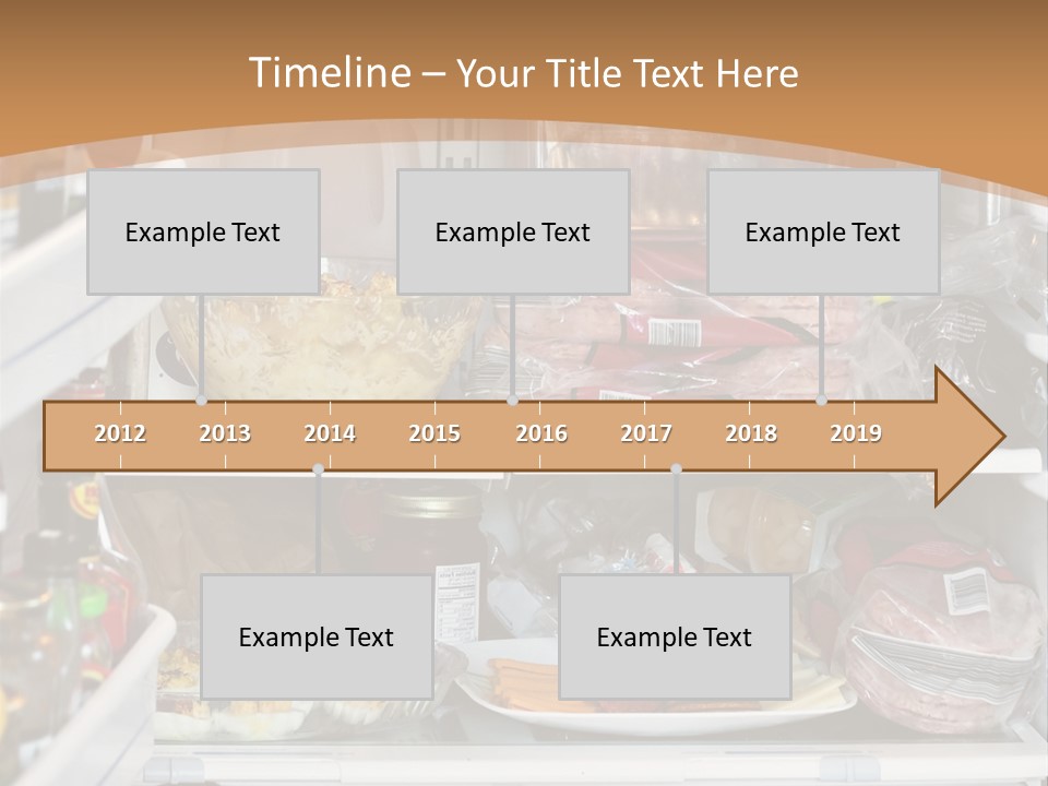 Party Products Refrigerator PowerPoint Template