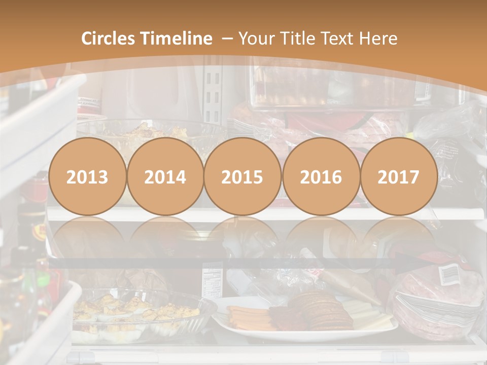 Party Products Refrigerator PowerPoint Template