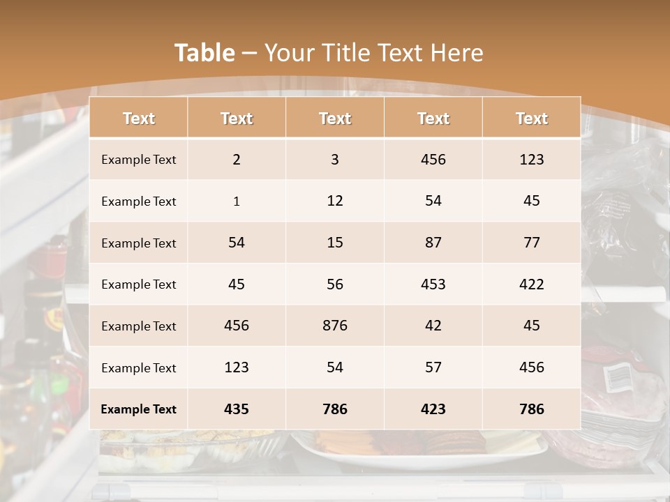 Party Products Refrigerator PowerPoint Template