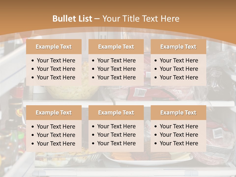 Party Products Refrigerator PowerPoint Template