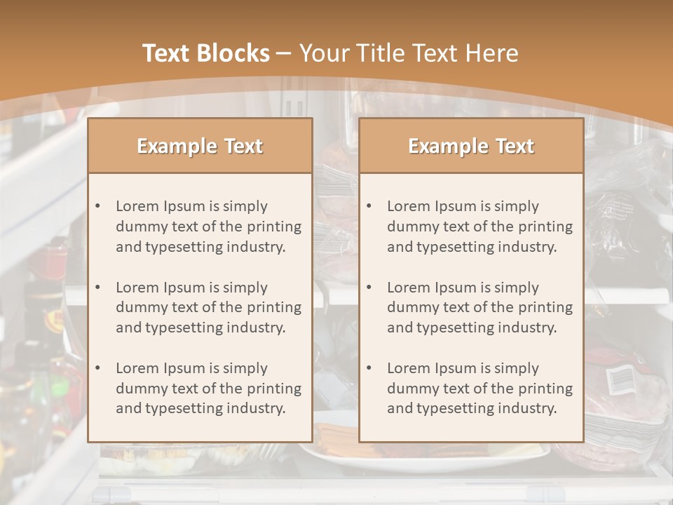 Party Products Refrigerator PowerPoint Template