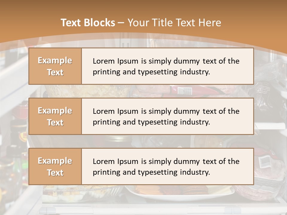 Party Products Refrigerator PowerPoint Template