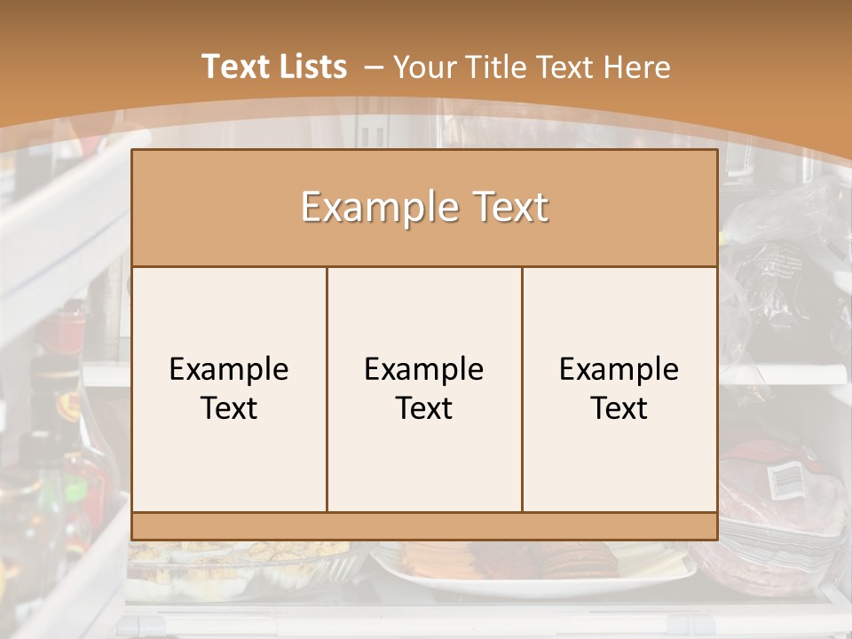 Party Products Refrigerator PowerPoint Template