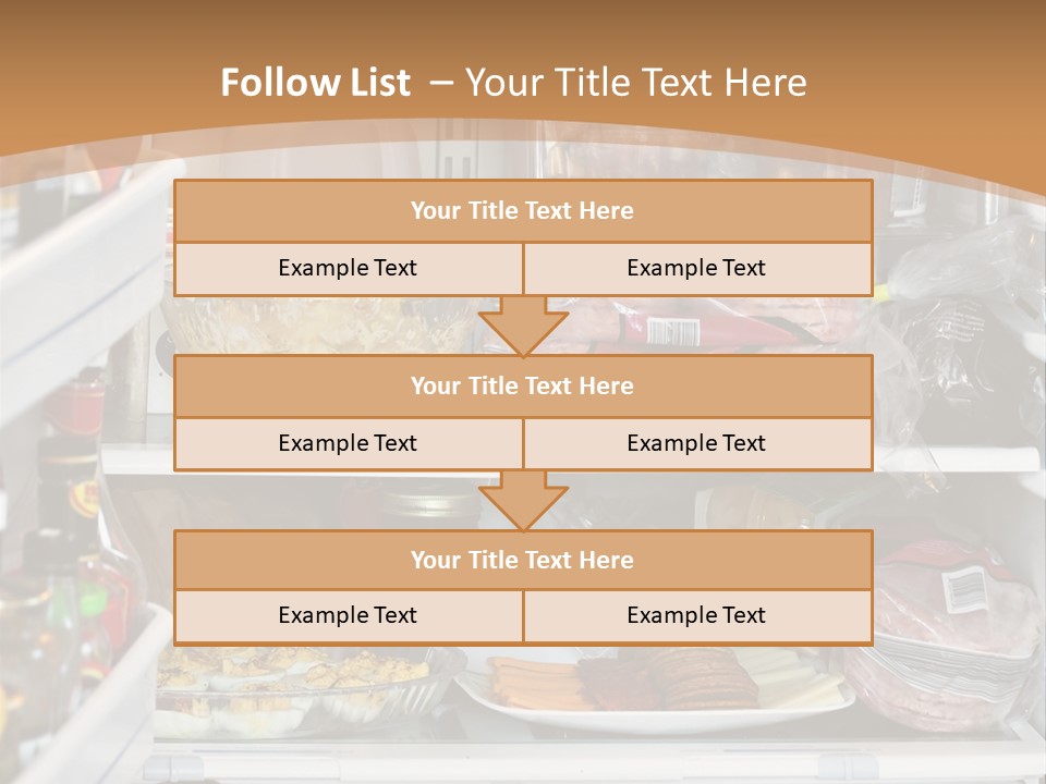 Party Products Refrigerator PowerPoint Template