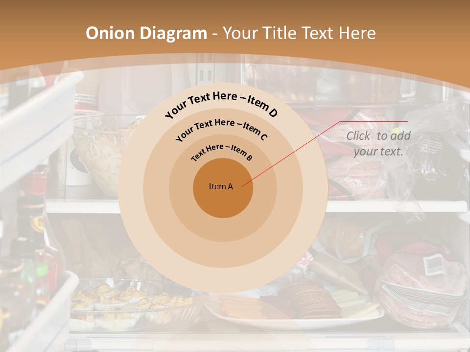 Party Products Refrigerator PowerPoint Template