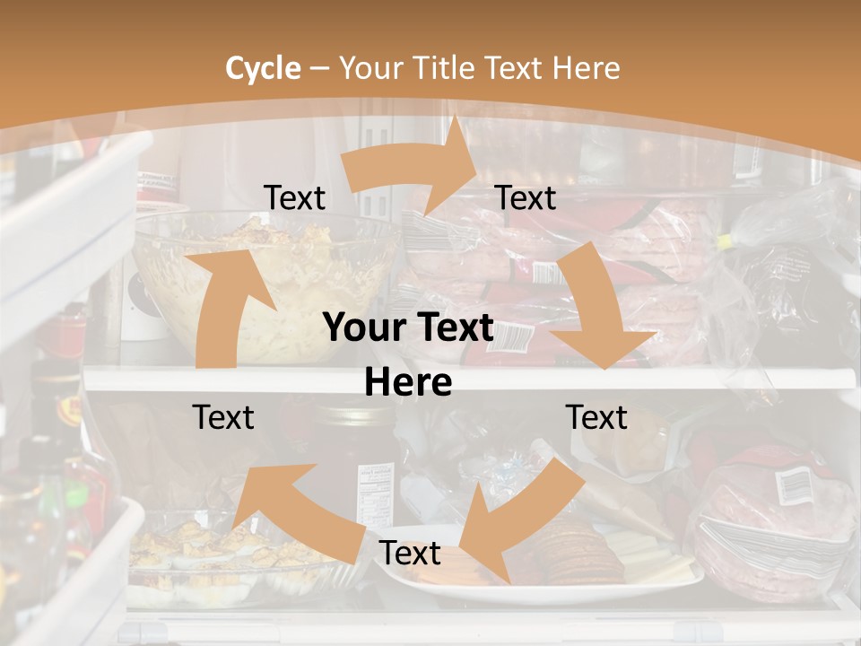 Party Products Refrigerator PowerPoint Template