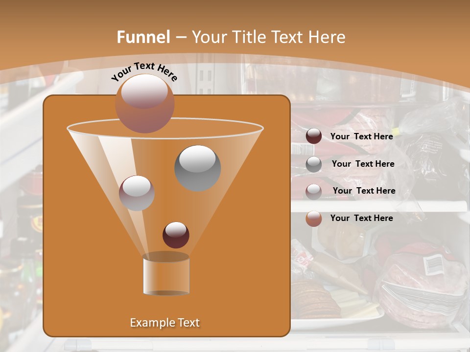 Party Products Refrigerator PowerPoint Template