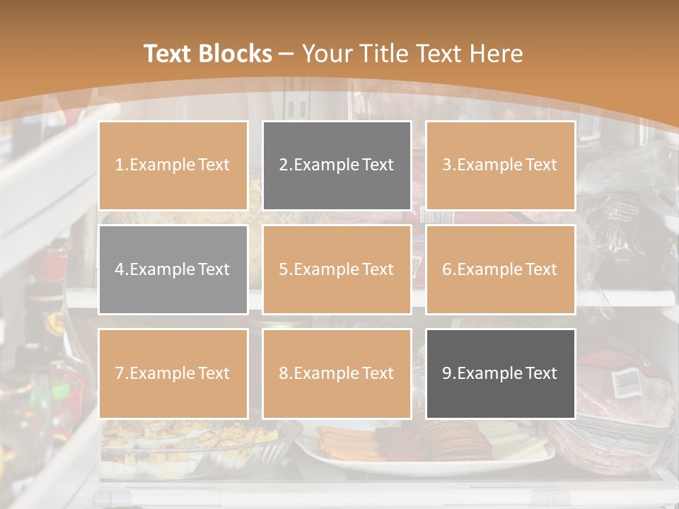 Party Products Refrigerator PowerPoint Template