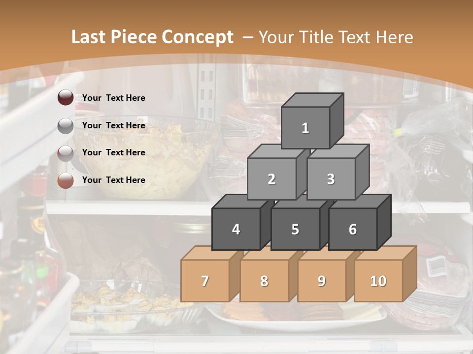 Party Products Refrigerator PowerPoint Template