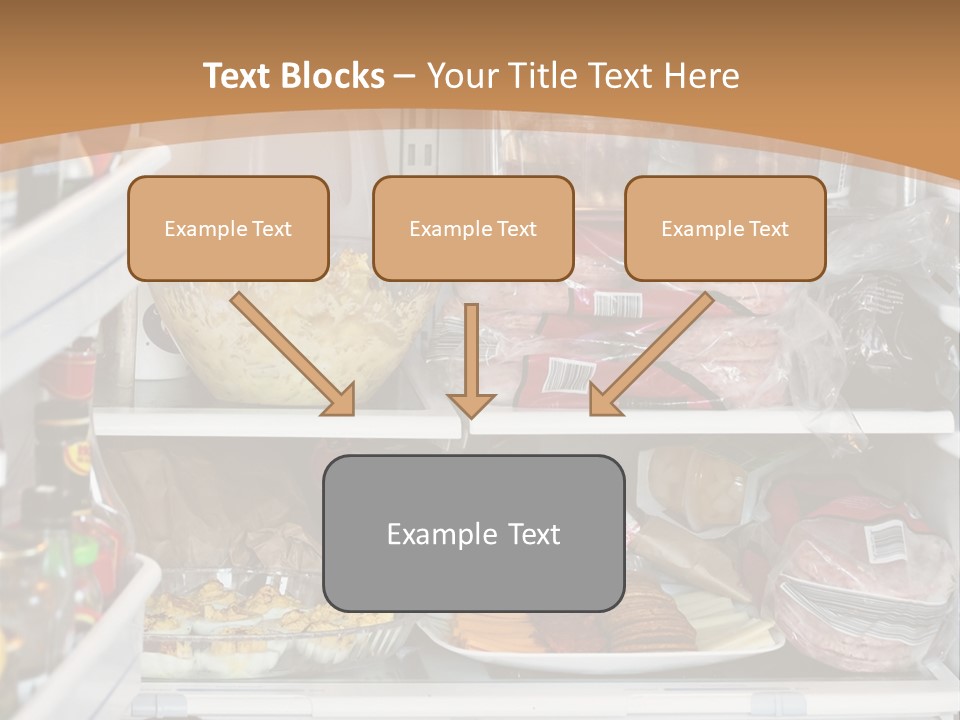 Party Products Refrigerator PowerPoint Template