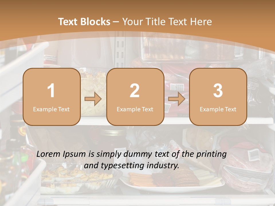 Party Products Refrigerator PowerPoint Template