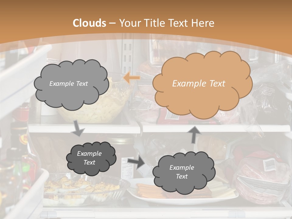 Party Products Refrigerator PowerPoint Template