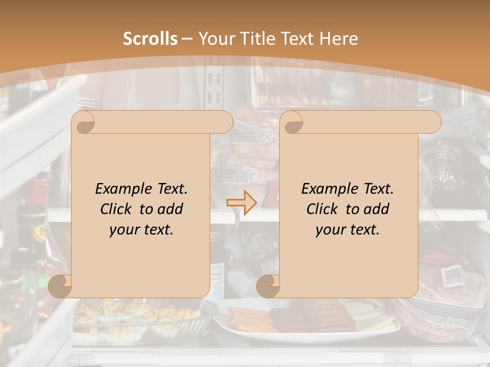 Party Products Refrigerator PowerPoint Template