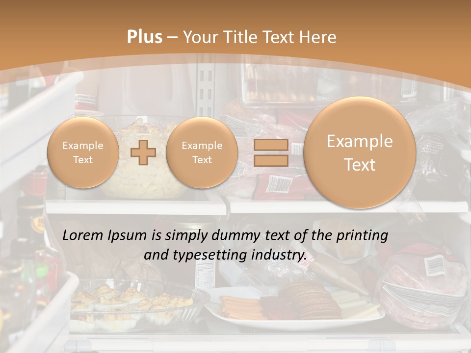 Party Products Refrigerator PowerPoint Template