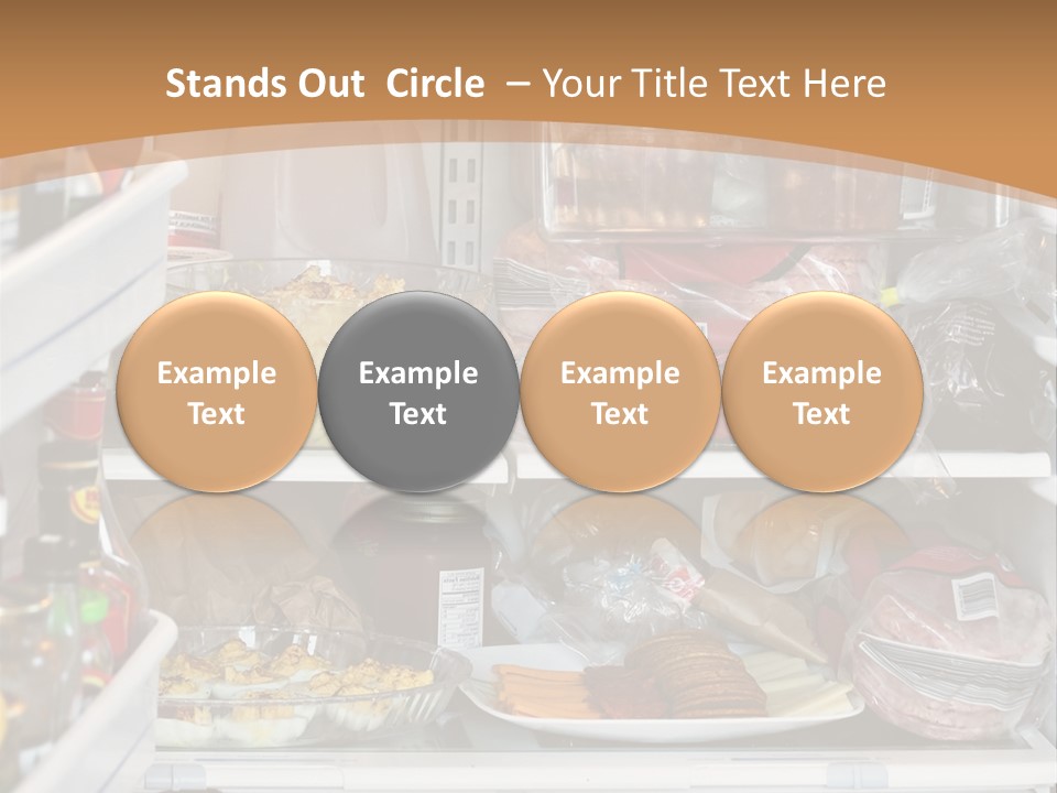 Party Products Refrigerator PowerPoint Template