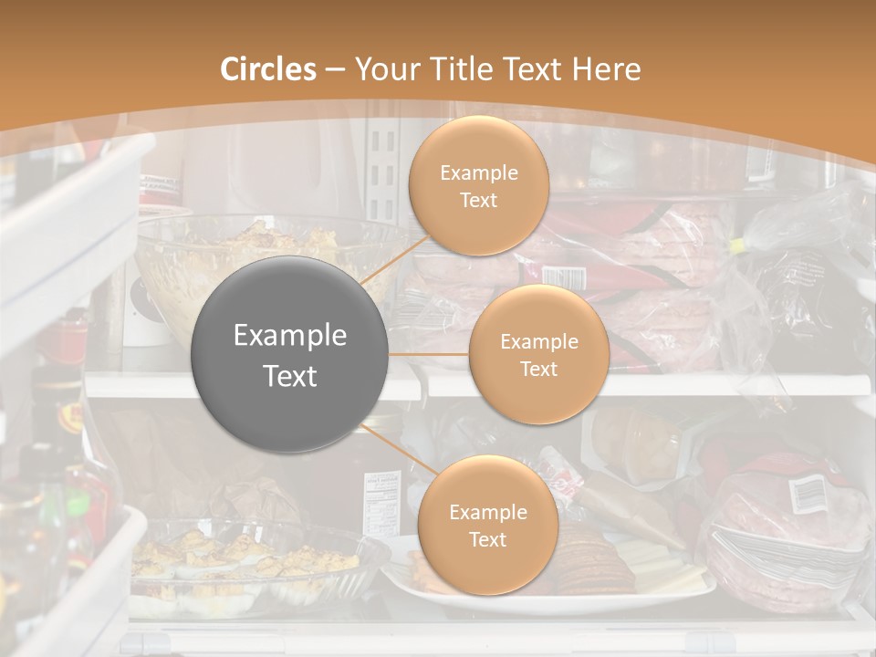 Party Products Refrigerator PowerPoint Template