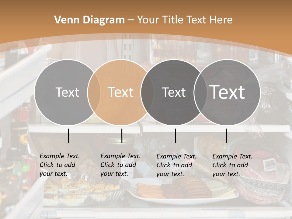Party Products Refrigerator PowerPoint Template