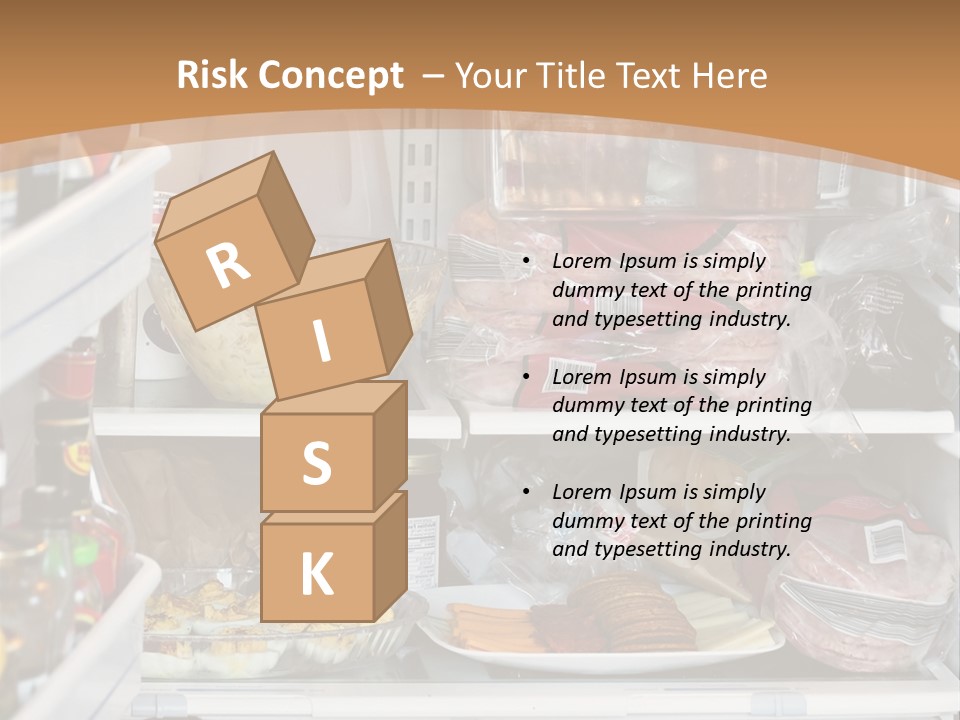 Party Products Refrigerator PowerPoint Template