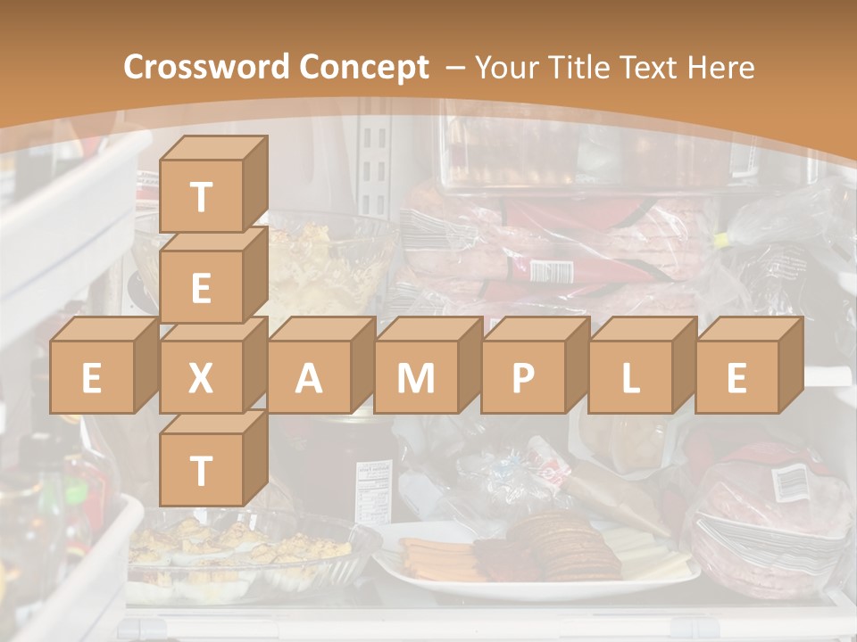 Party Products Refrigerator PowerPoint Template