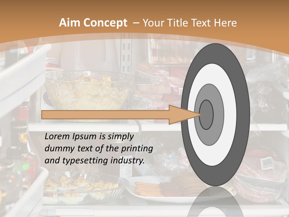 Party Products Refrigerator PowerPoint Template