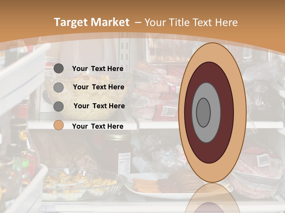 Party Products Refrigerator PowerPoint Template