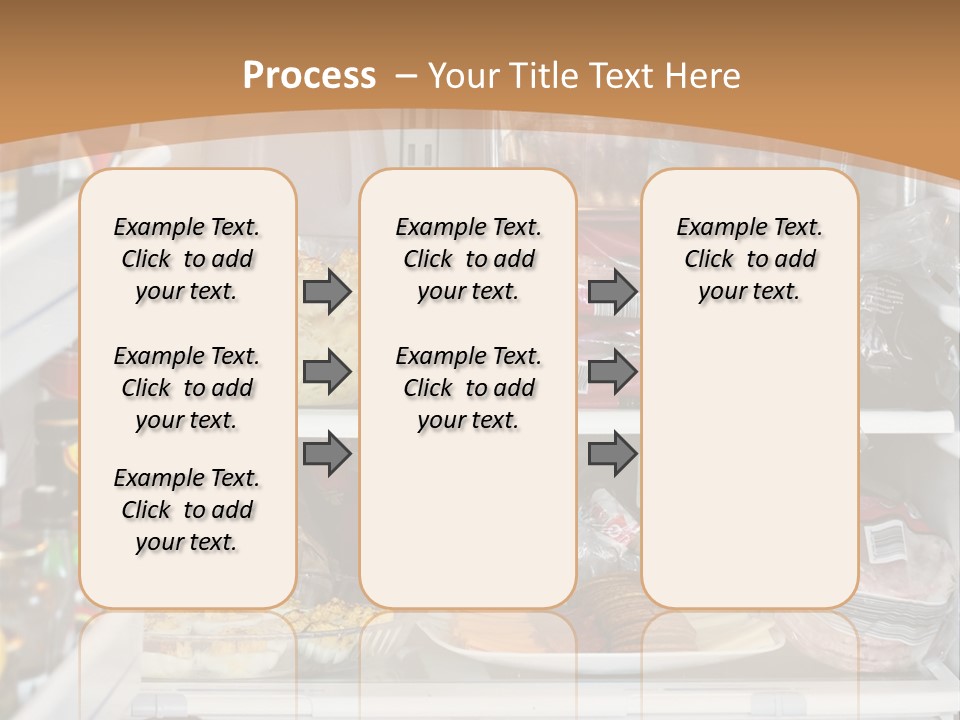 Party Products Refrigerator PowerPoint Template