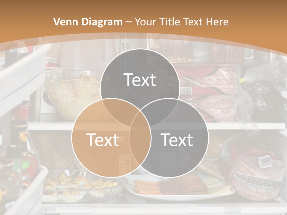 Party Products Refrigerator PowerPoint Template