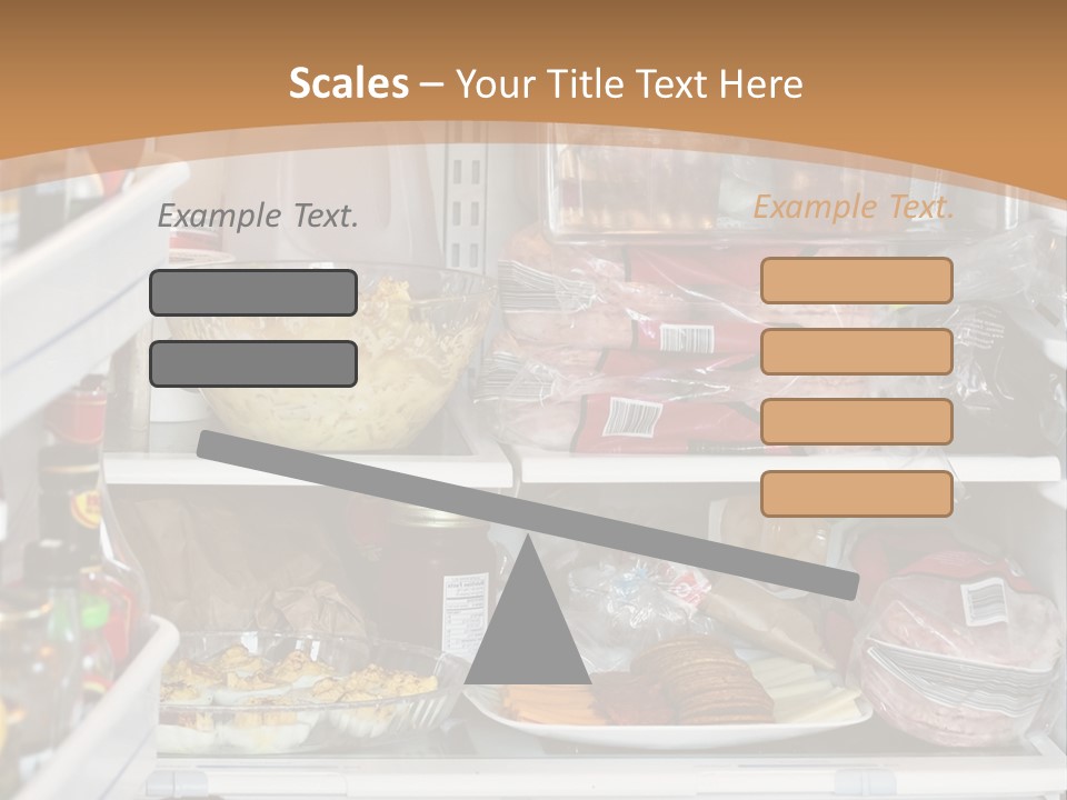 Party Products Refrigerator PowerPoint Template