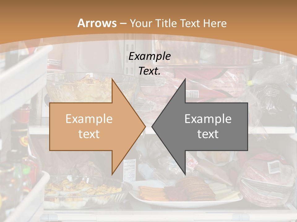 Party Products Refrigerator PowerPoint Template