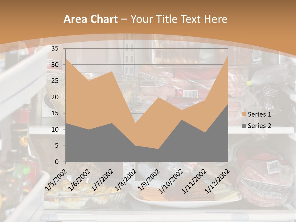 Party Products Refrigerator PowerPoint Template