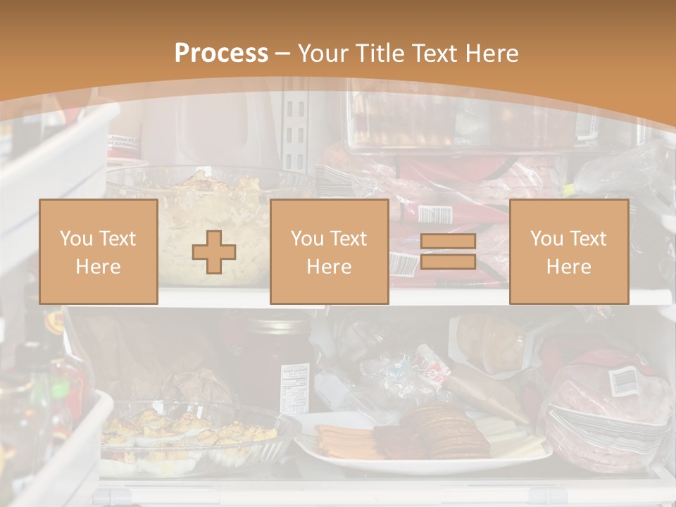 Party Products Refrigerator PowerPoint Template
