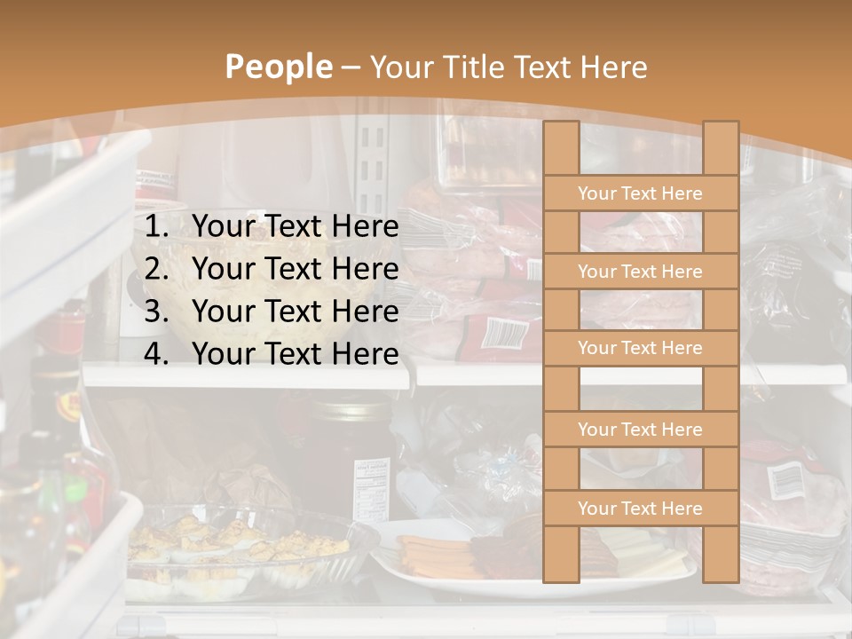 Party Products Refrigerator PowerPoint Template