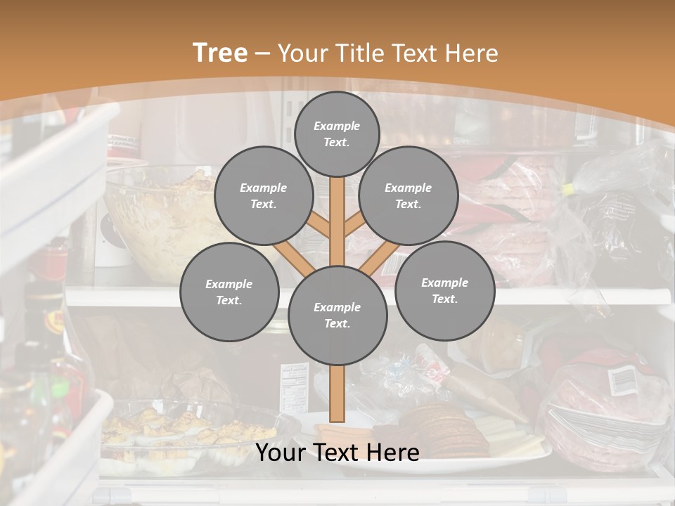 Party Products Refrigerator PowerPoint Template