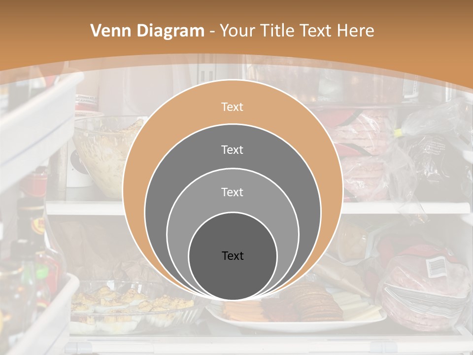 Party Products Refrigerator PowerPoint Template