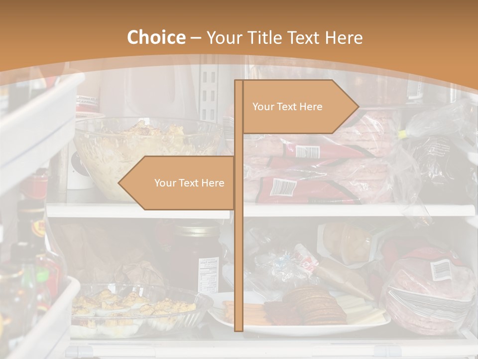 Party Products Refrigerator PowerPoint Template