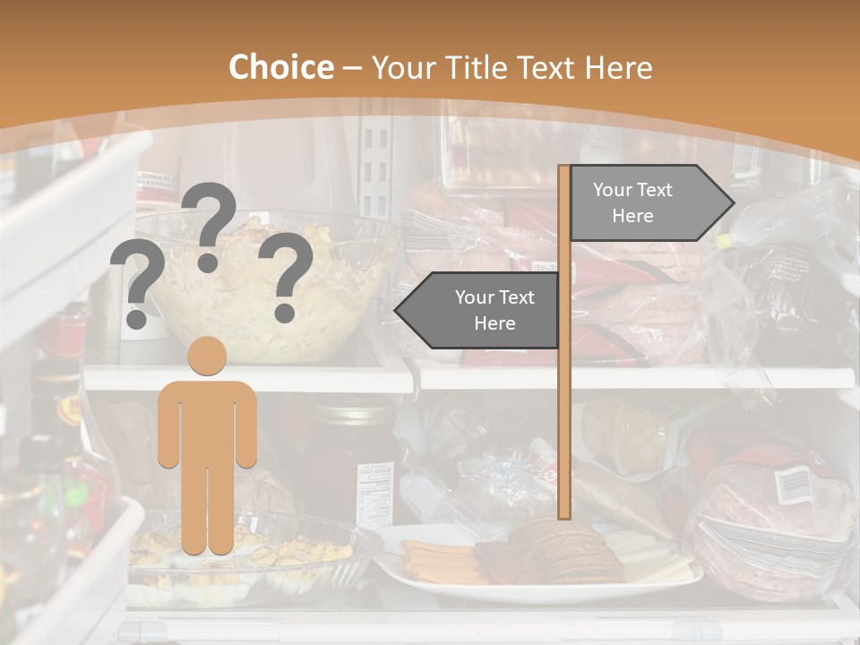 Party Products Refrigerator PowerPoint Template