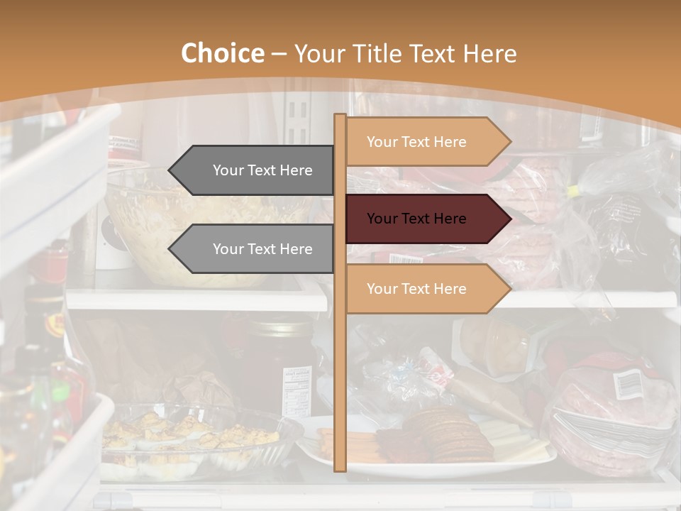 Party Products Refrigerator PowerPoint Template