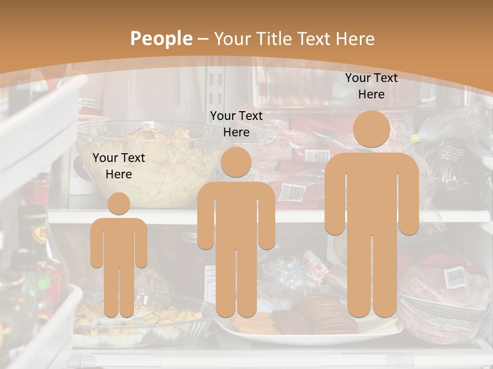 Party Products Refrigerator PowerPoint Template