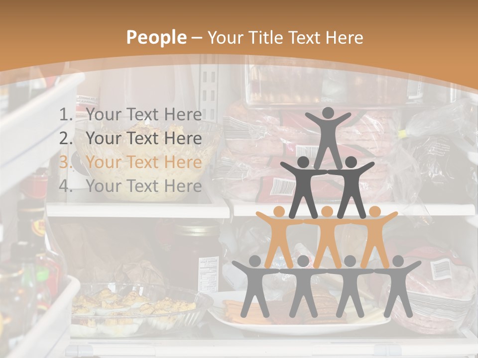 Party Products Refrigerator PowerPoint Template