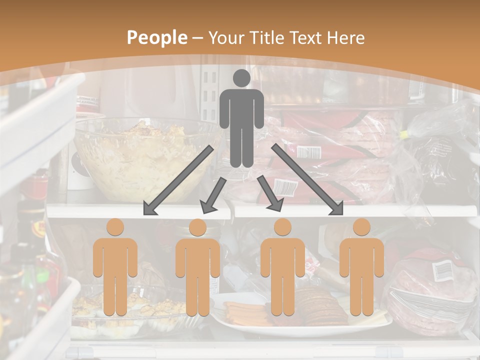 Party Products Refrigerator PowerPoint Template