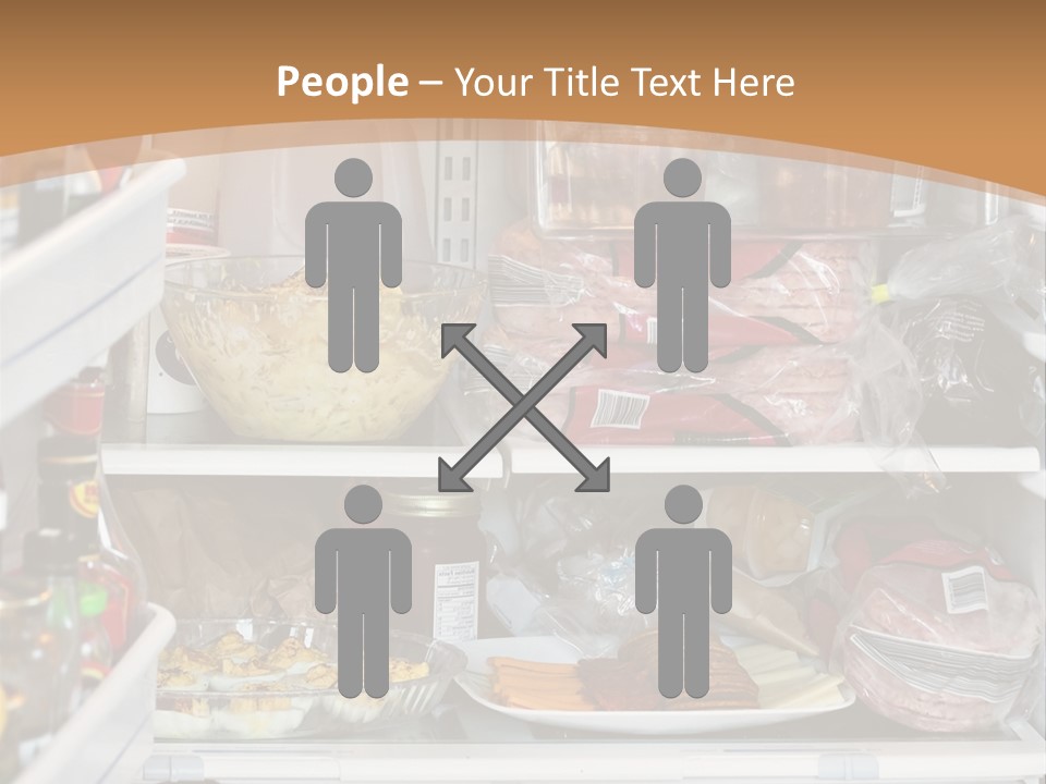 Party Products Refrigerator PowerPoint Template