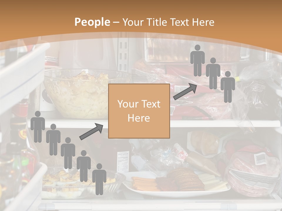 Party Products Refrigerator PowerPoint Template
