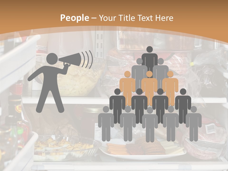 Party Products Refrigerator PowerPoint Template