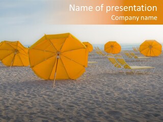 Relaxation Sand Places PowerPoint Template