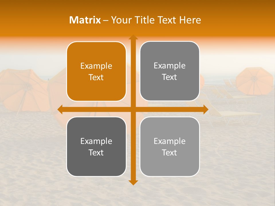 Relaxation Sand Places PowerPoint Template