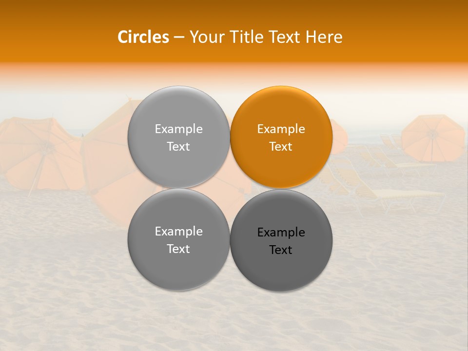 Relaxation Sand Places PowerPoint Template